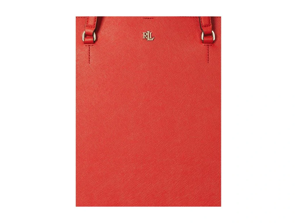 Ralph Lauren Crosshatch Leather Large Karly Tote 4