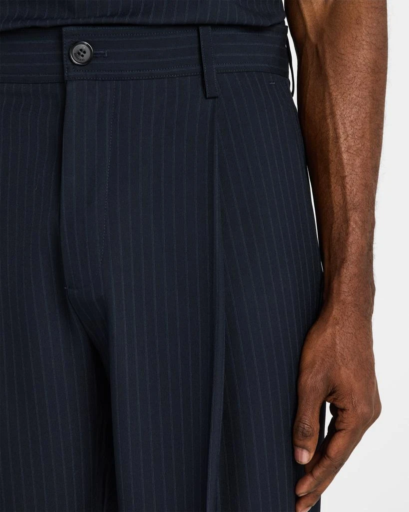 SIMKHAI Men's Kane Relaxed Pinstripe Trousers 5