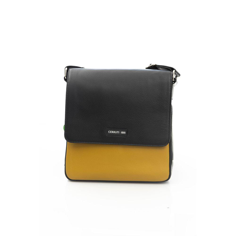 CERRUTI 1881 イエロー クラッチバッグ Cerruti Cerruti 1881 Yellow Leather Messenger Bag - Shoulder
