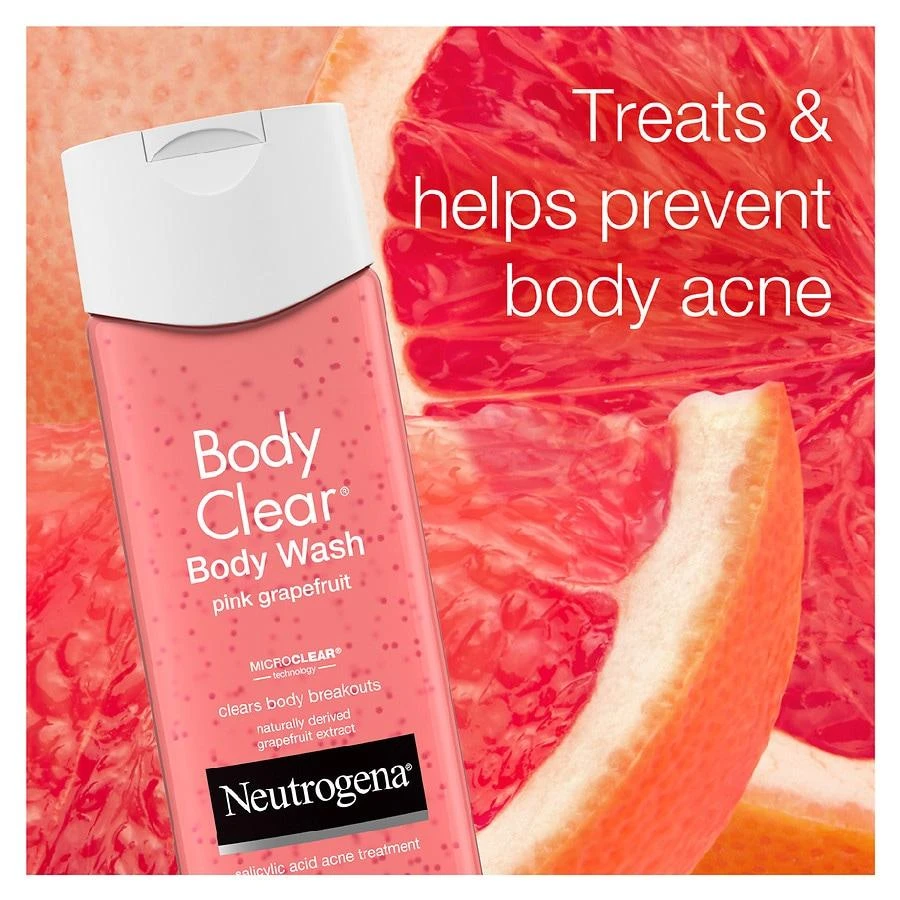 Neutrogena Body Clear Wash Salicylic Acid Acne Treatment Pink Grapefruit 3