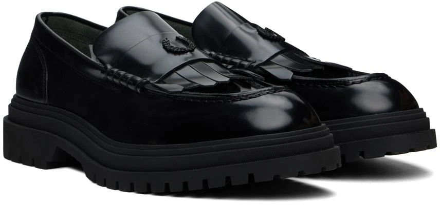 Fred Perry Black B5316 Loafers 4