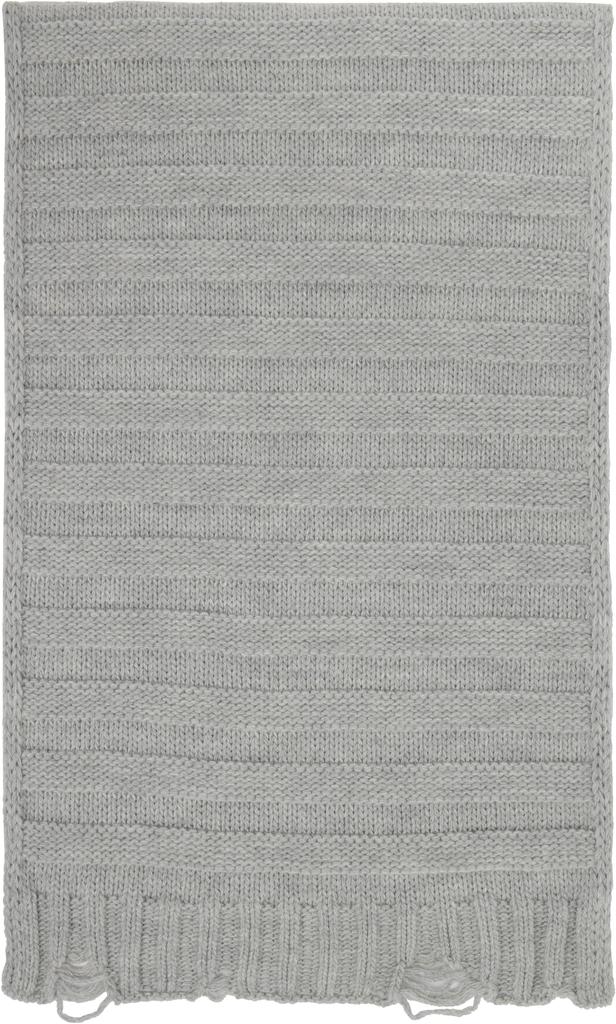 MM6 Gray Wool Scarf