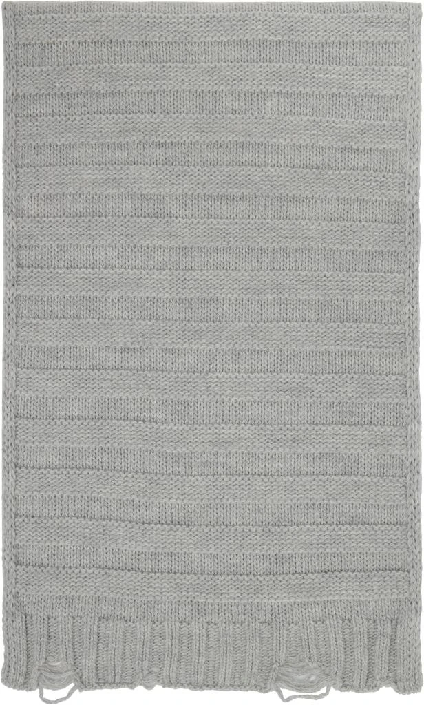 MM6 Gray Wool Scarf 2