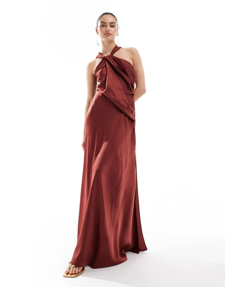 Shop ASOS DESIGN satin drape asymmetric maxi dress in brown on Sale at BeyondStyle Get 73% Off ASOS DESIGN satin drape asymmetric maxi dress in brown with Limited-Time Flash Deals, Exclusive Shop ASOS DESIGN satin drape asymmetric maxi dress in brown on Sale at BeyondStyle Get 73% Off ASOS DESIGN satin drape asymmetric maxi dress in brown with Limited-Time Flash Deals, Exclusive