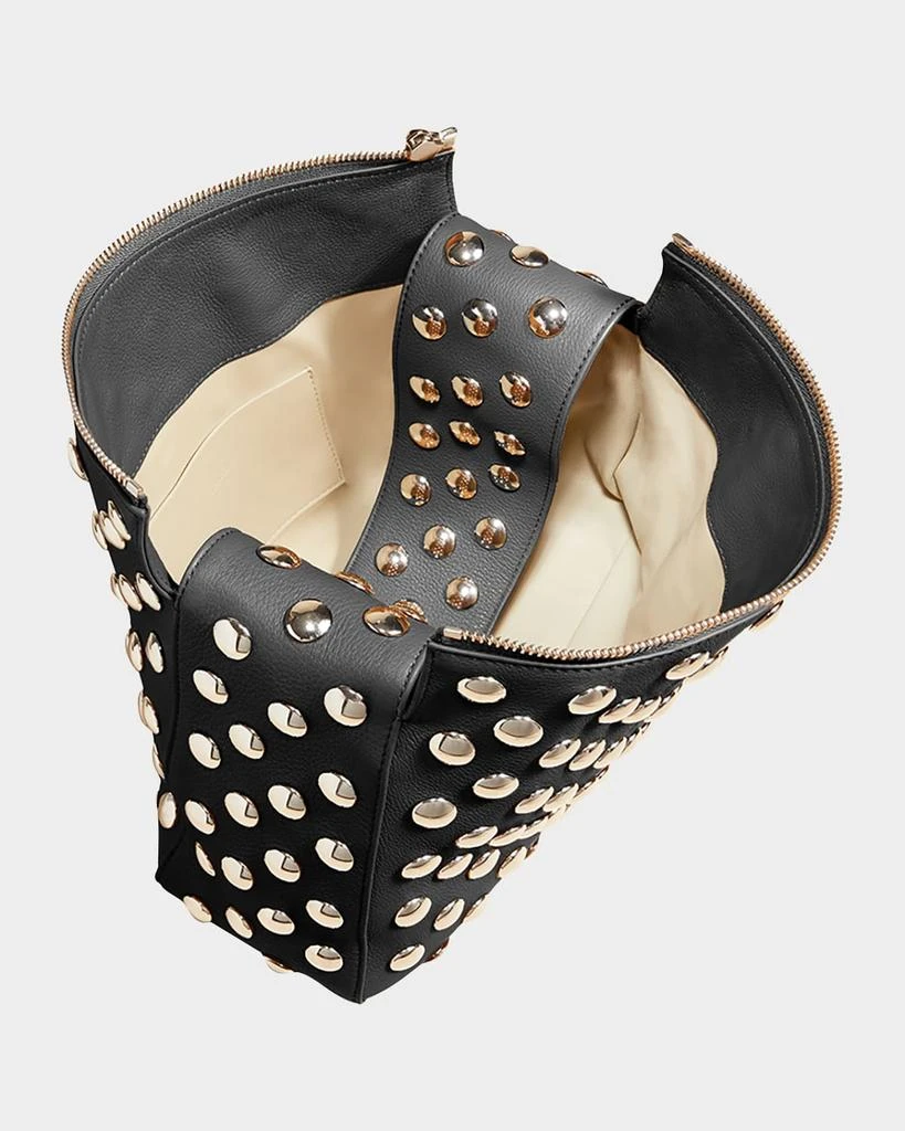 Khaite Elena Studded Leather Shoulder Bag 3