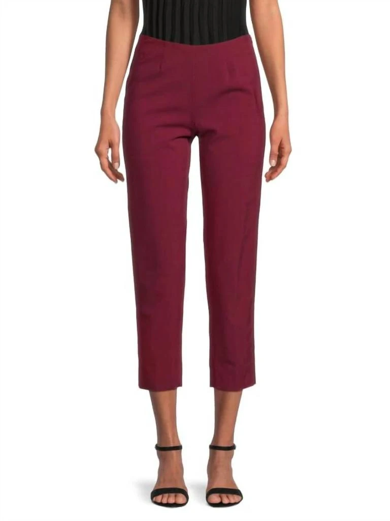 Piazza Sempione Piazza Sempione - Audrey Wool Straight Leg Ankle Crop Pants 1