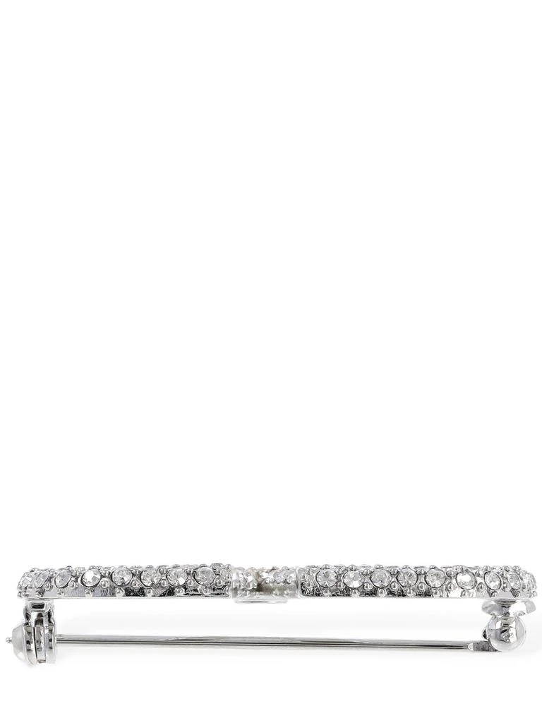 Valentino V Logo Signature Strass Brooch 3