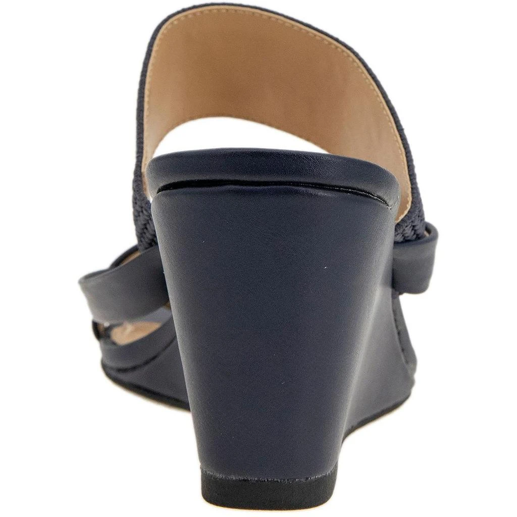 Kenneth Cole MORHAA CROSS Womens Open Toe Slip On Wedge Heels 2