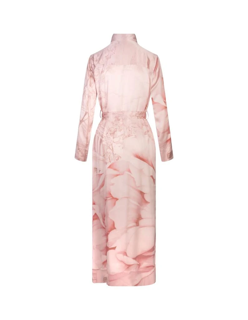 Kiton Pink Printed Silk Shirt Dress 2