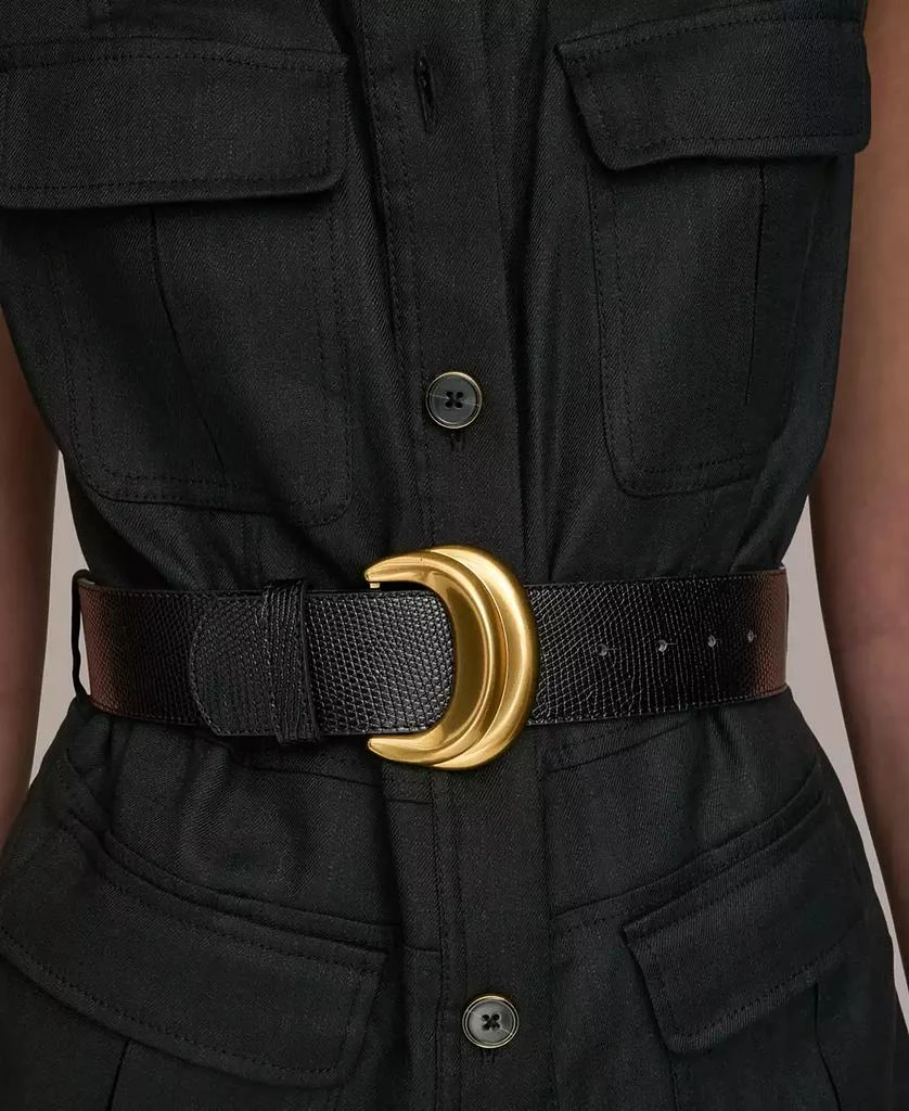 Donna Karan Women's Belted Linen-Blend Utility Vest 4