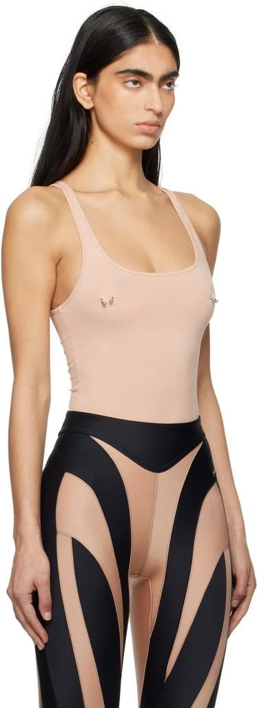Mugler Beige Pierced Bodysuit 2