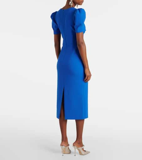 REBECCA VALLANCE Antonella cutout crêpe midi dress 3