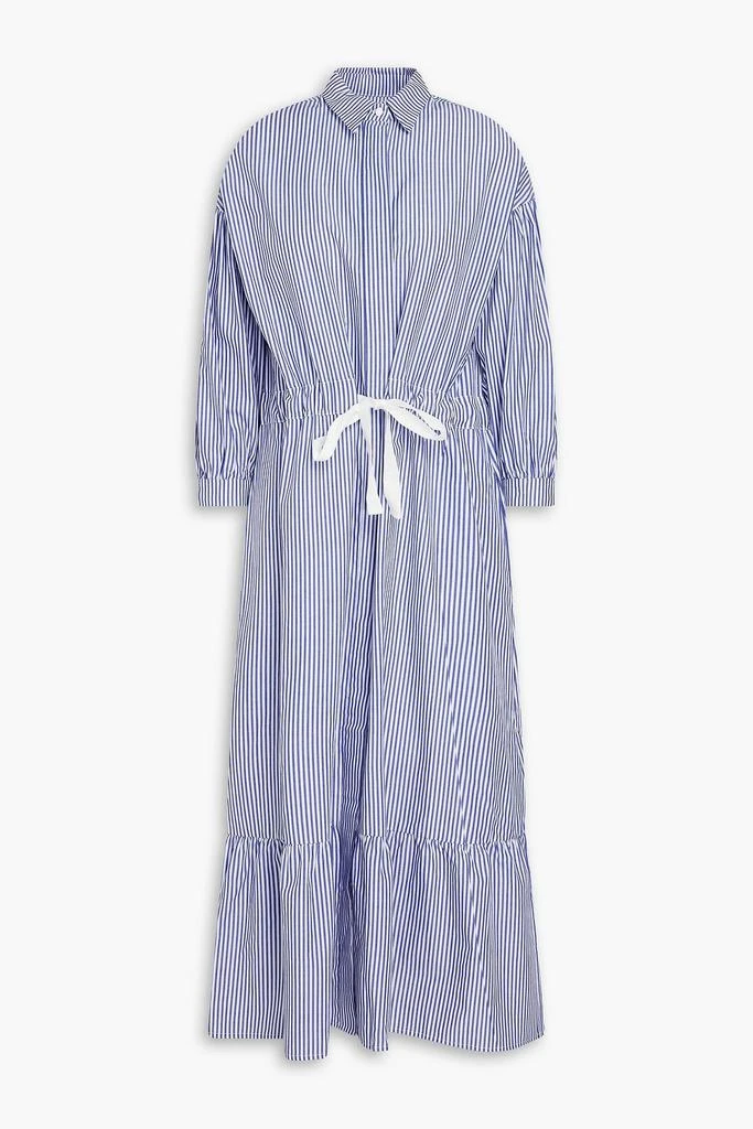 CHINTI & PARKER Striped cotton-poplin midi shirt dress 1