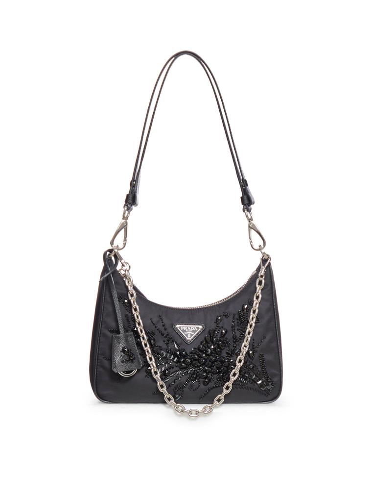 Prada Black Re-Edition mini bag in Naplak patent leather