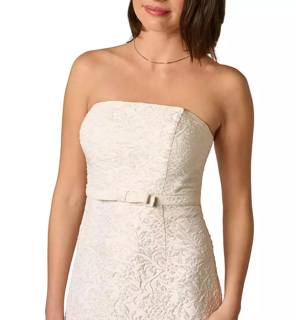 Adrianna Papell Women
s Strapless Glitter Ball Gown 6