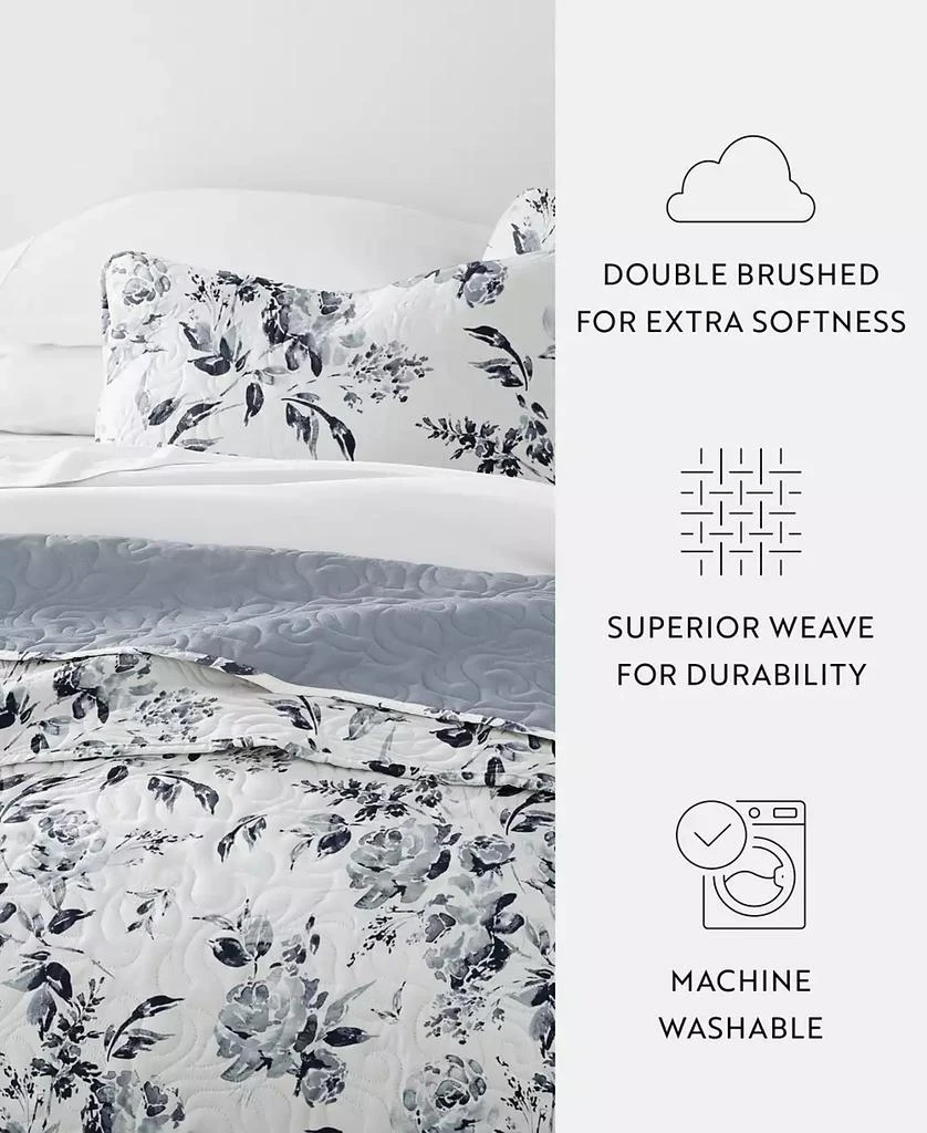 IENJOY HOME Rose Garden Reversible 3-Pc. Quilt Set 5