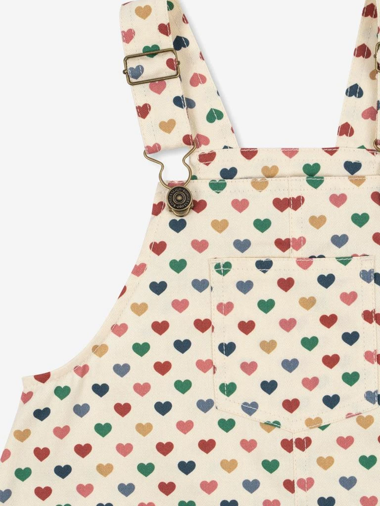 Konges Slojd Girls Frankie Overall Dress in Ivory 3