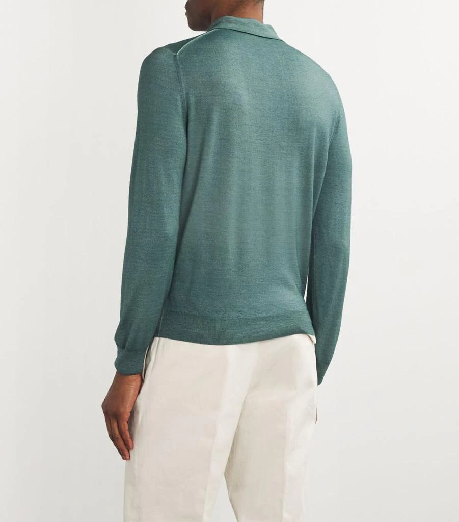 Canali Wool-Silk Polo Shirt 4