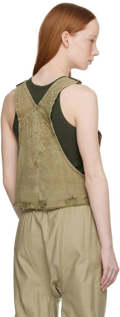 R13 Khaki Damon Denim Tank Top 3