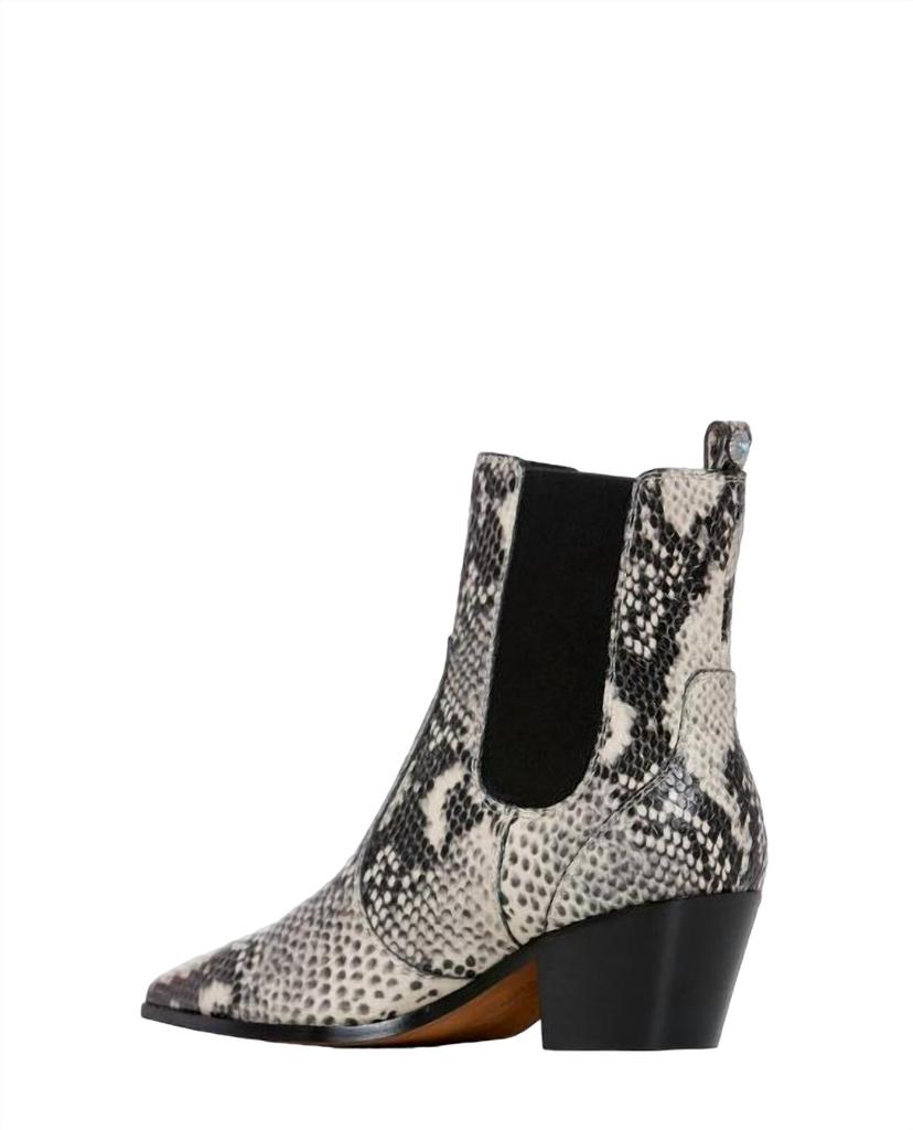 Paige Women's Willa Snake Ankle Boot In Roccia