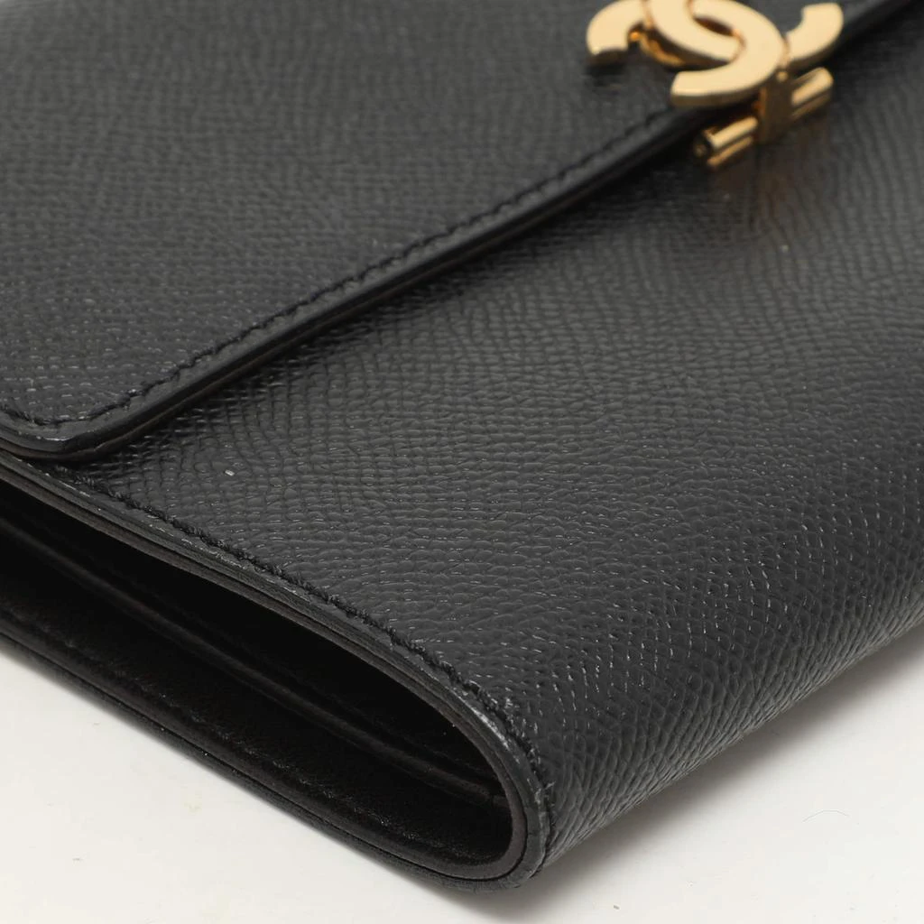 Chanel Chanel Black Leather Vintage CC Flap Wallet 17