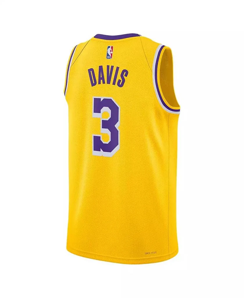 NIKE Men's and Women's Anthony Davis Gold Los Angeles Lakers Swingman Jersey - Icon Edition 3