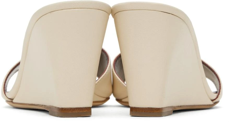 Staud Off-White Billie Wedge Heeled Sandals 2