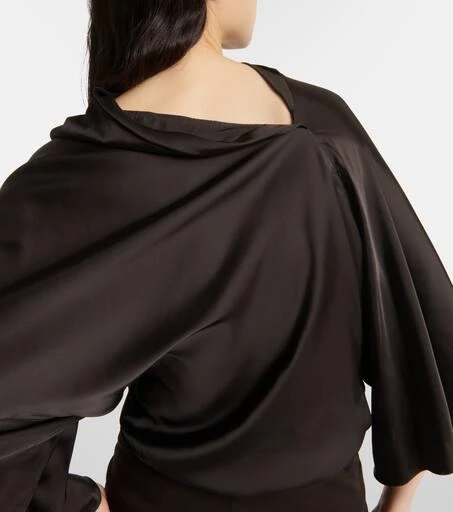 Rick Owens Cylinder draped satin top 5