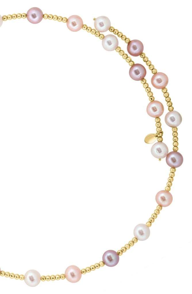 Effy 14K Yellow Gold 7–9mm Freshwater Pearl Station Necklace 2