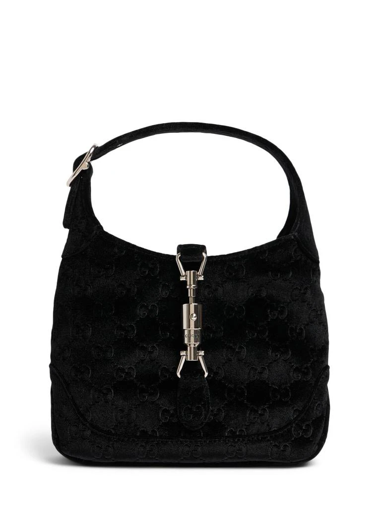 GUCCI Small Jackie 1961 Velvet Shoulder Bag 1