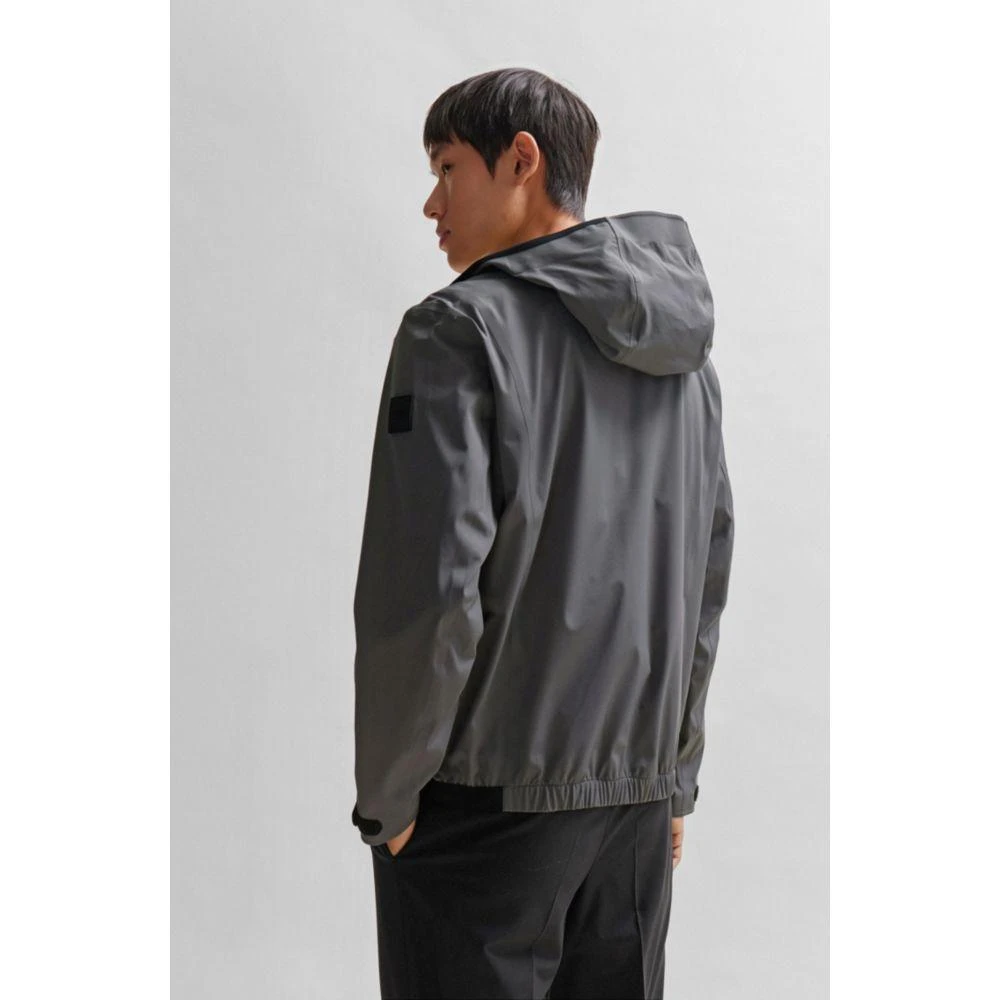 Hugo Boss Water-repellent softshell jacket with logo badge 4