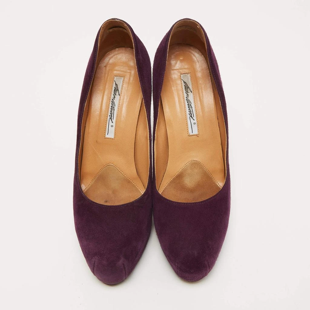 Brian Atwood Brian Atwood Purple Suede Maniac Platform Pumps Size 38.5 3
