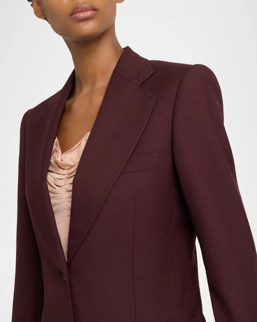 Chloé Wool Gabardine Single-Breasted Blazer Jacket 5