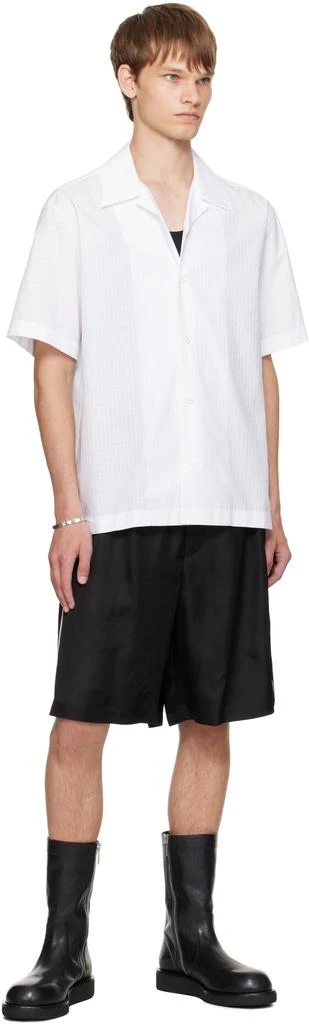Jil Sander Black Fluid Viscose Shorts 4