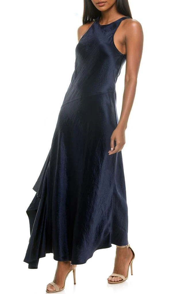 Socialite Sleeveless Bias Cut Satin Maxi Dress 3