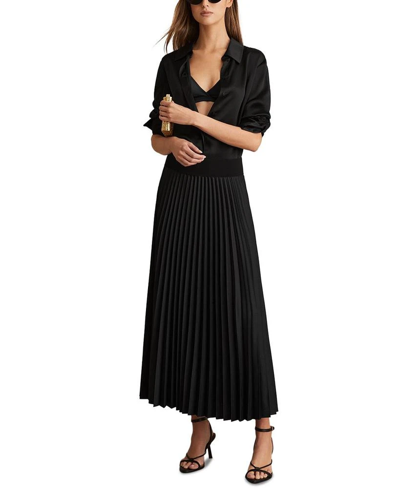 REISS Seren Pleated Skirt 3
