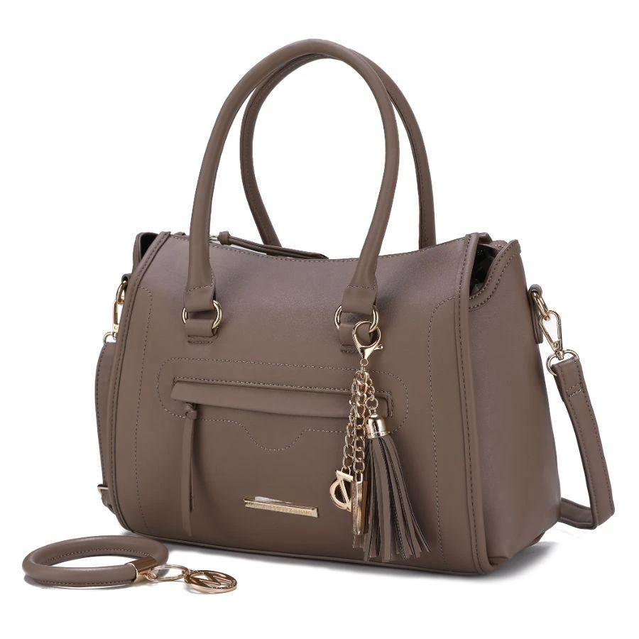 MKF Collection By Mia K. Valeria Satchel Handbag with Keyring