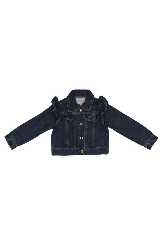 GUESS Guess Kids Lurex Denim Ruffle Jacket