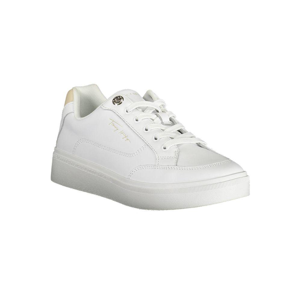 Tommy Hilfiger Tommy Hilfiger White Polyester Sneaker