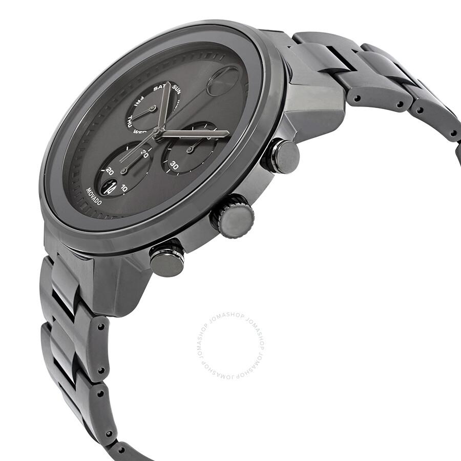 Movado Bold Chronograph Gunmetal Dial Men's Watch 3600486