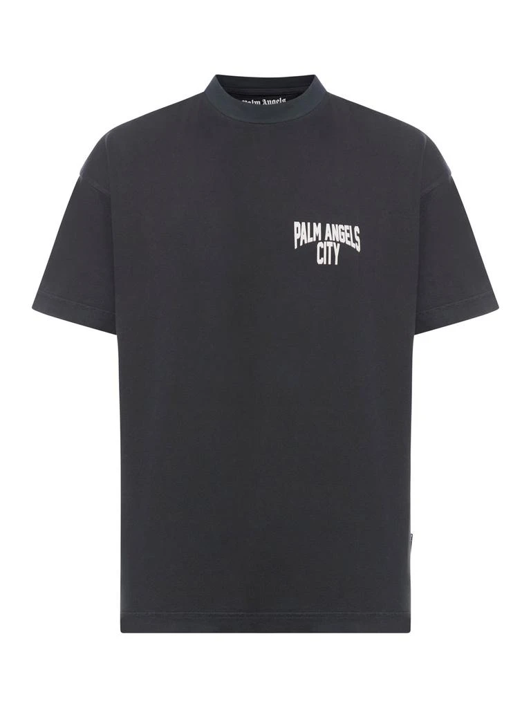 Palm Angels Palm Angels Logo Printed Crewneck T-Shirt 1