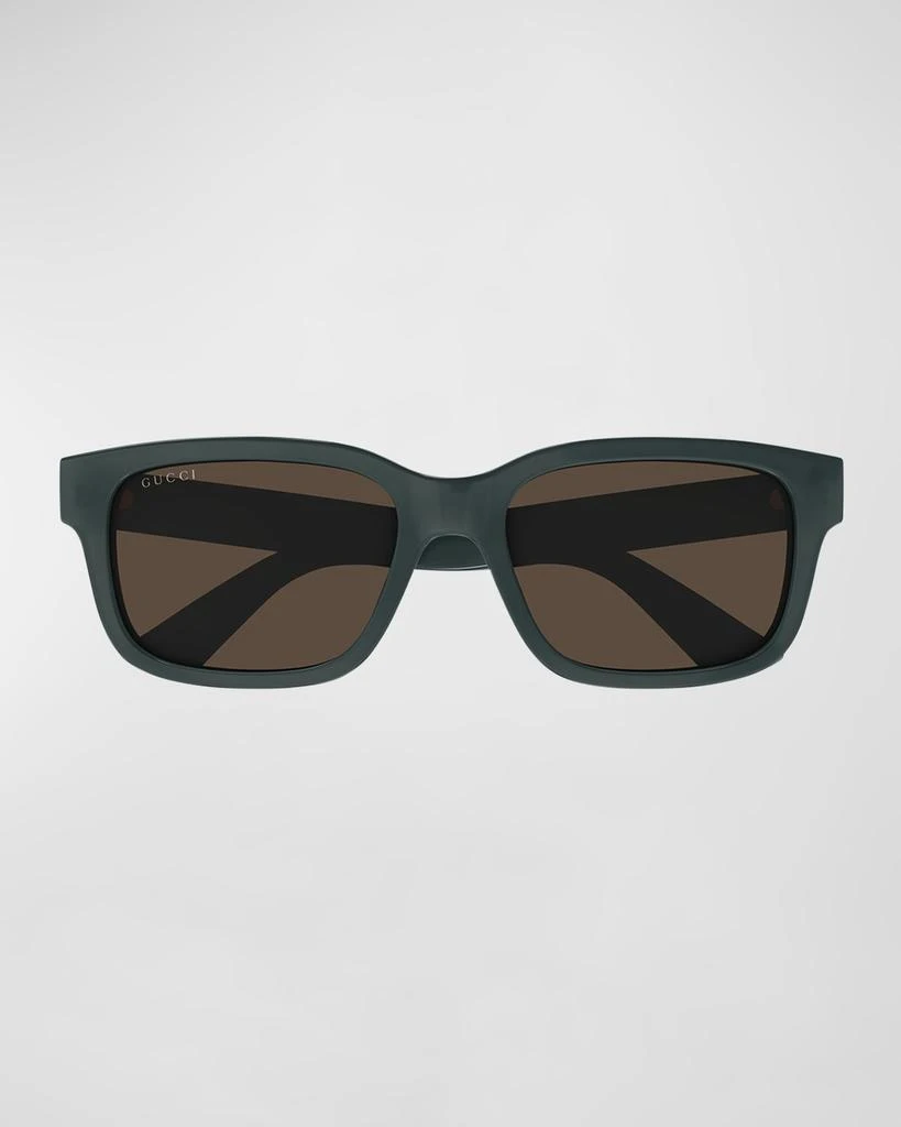 Gucci Men's Rectangle Plastic Sunglasses 3
