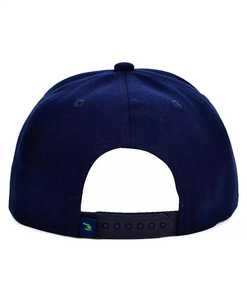 Nike 3BRAND by Russell Wilson Men's Navy, White Fashion Snapback Adjustable Hat 4