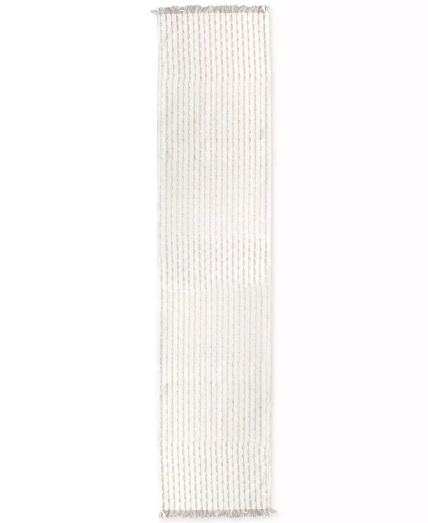Ritz Metallic Textured Fringed Table Runner, 14" x 72" 2