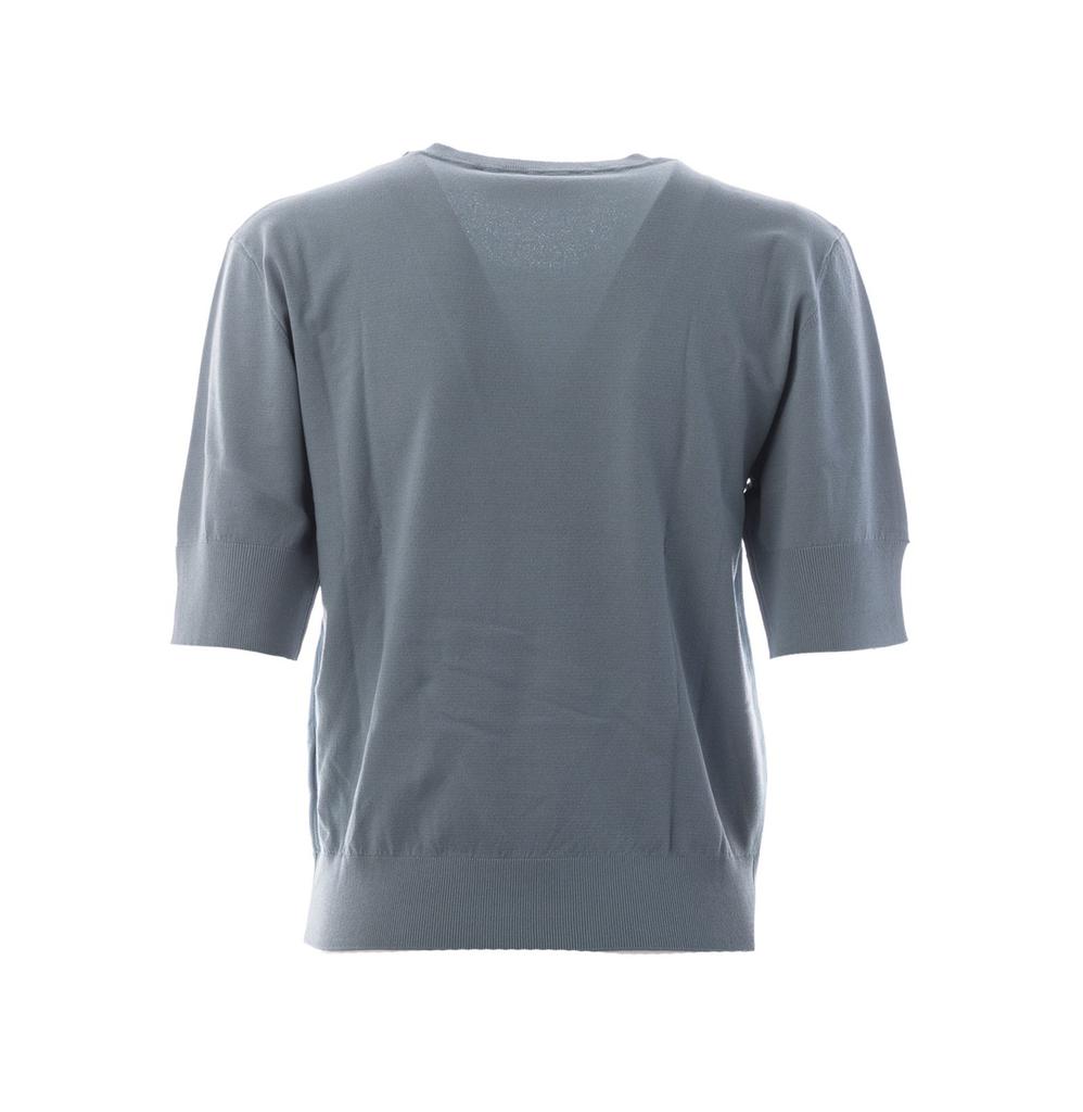 Kaos Kaos Ribbed Hem Crewneck Top