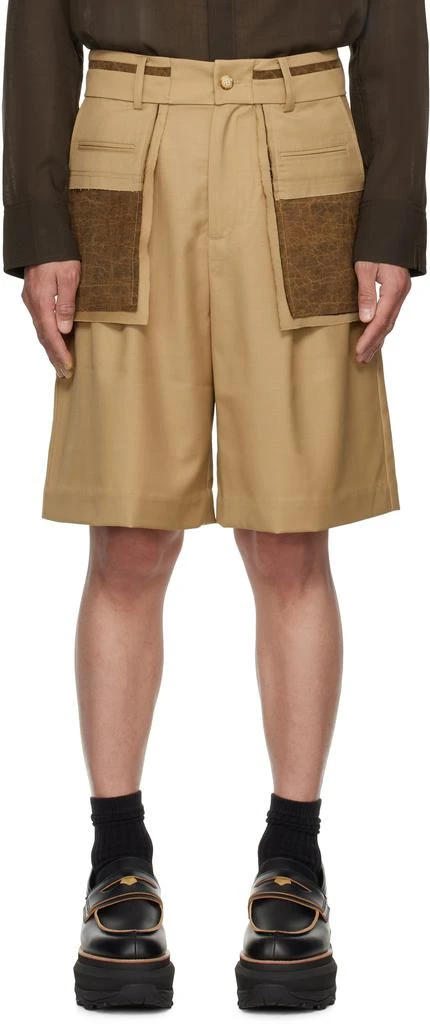 Feng Chen Wang Tan Deconstructed Patchwork Shorts 1