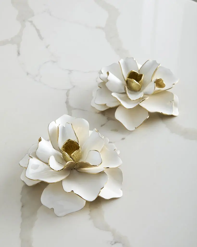 Michael Aram Gardenia Candleholders, Set of 2
