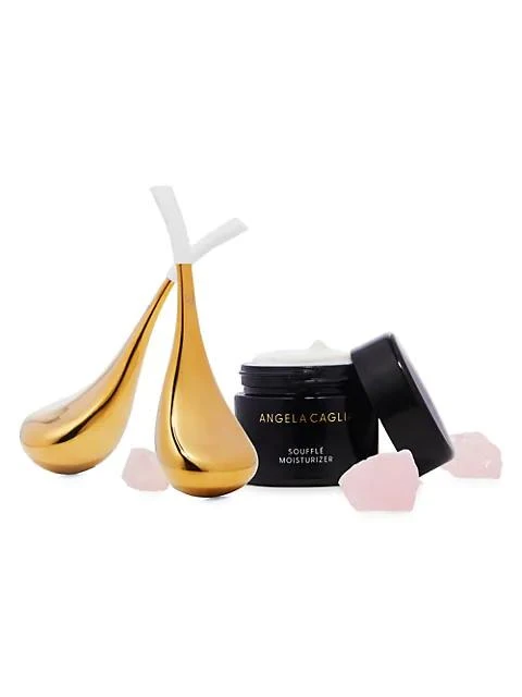 Angela Caglia 2-Piece 18K Goldplated Cryo Wand Facial Set 3