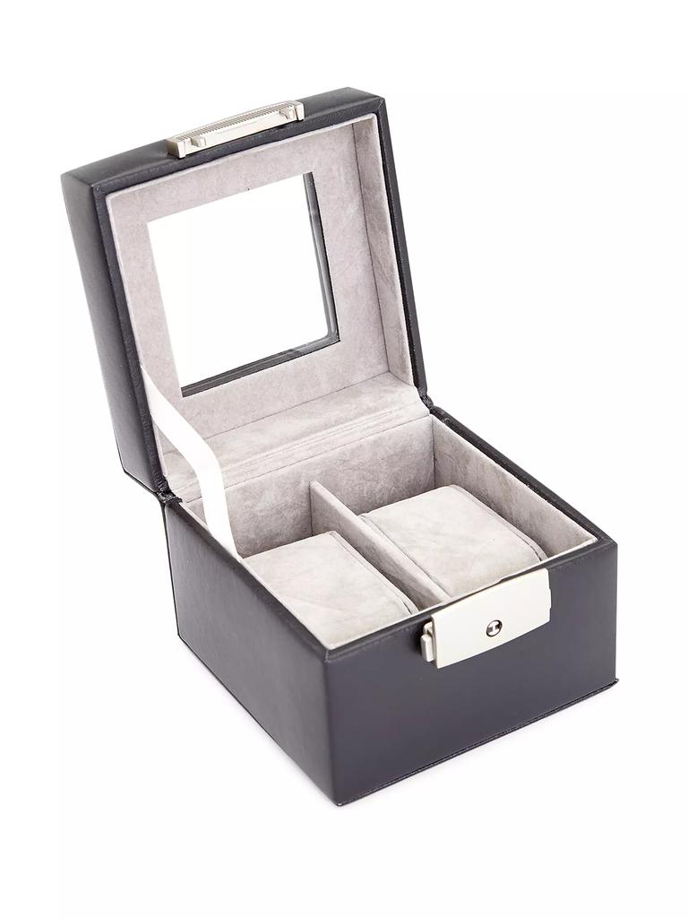 Royce New York Two-Slot Watch Box Display Case