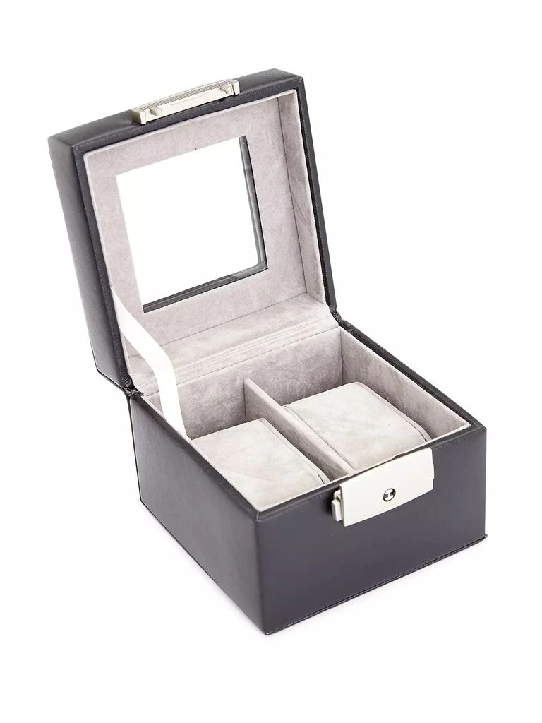 Royce New York Two-Slot Watch Box Display Case 2